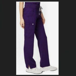 Figs Kade Cargo Scrub Pants in Eggplant Purple